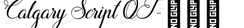 Calgary Script OT字体转换